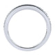 Wedding Band 14k White Gold Diamond Straight