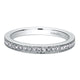 Wedding Band 14k White Gold Diamond Straight