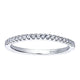 Wedding Band 14k White Gold Diamond Straight