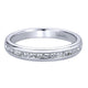 Wedding Band 14k White Gold Diamond Straight