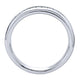 Wedding Band 14k White Gold Diamond Straight