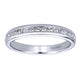 Wedding Band 14k White Gold Diamond Straight