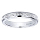 Wedding Band 14k White Gold Diamond Straight