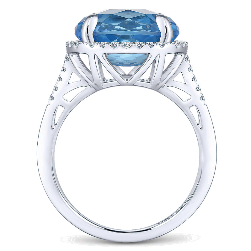 Ladies' Ring 14k White Gold Lusso Color Fashion