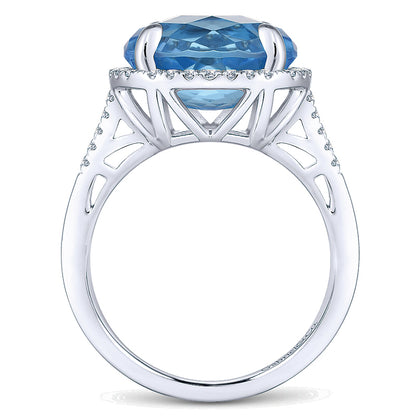 Ladies' Ring 14k White Gold Lusso Color Fashion