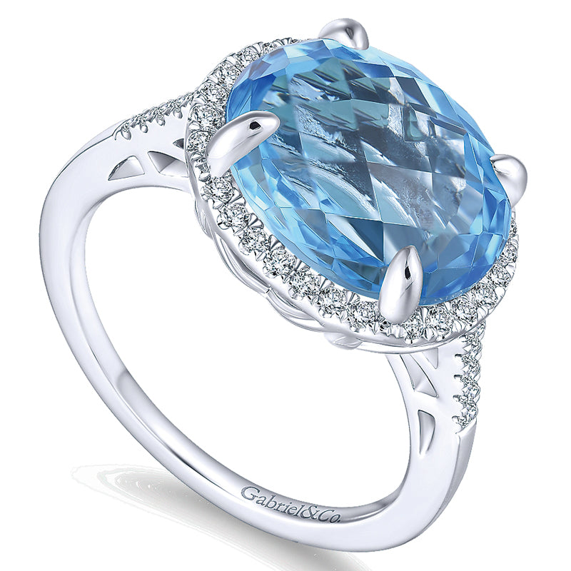 Ladies' Ring 14k White Gold Lusso Color Fashion