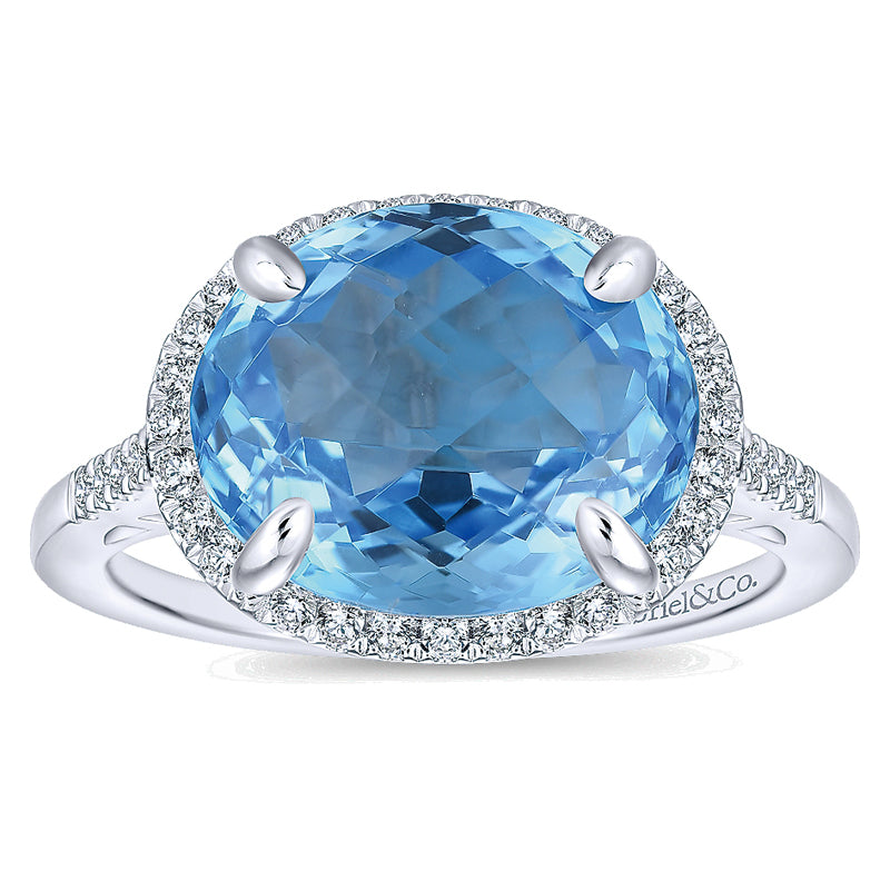 Ladies' Ring 14k White Gold Lusso Color Fashion