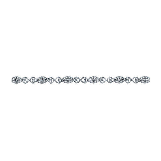 14k White Gold Diamond Tennis Bracelet