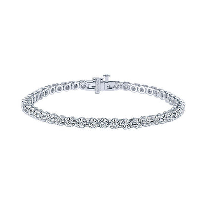 14k White Gold Diamond Tennis Bracelet