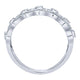 Ladies' Ring 14k White Gold Victorian Wide Band