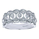 Ladies' Ring 14k White Gold Victorian Wide Band