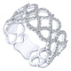 Ladies' Ring 14k White Gold Lusso Diamond Wide Band