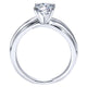 Engagement Ring 14k White Gold Free Form