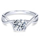 14K White Gold Polished Criss Cross 14K White Gold Engagement Ring ER7517W4Jjj
