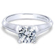 Engagement Ring 14k White Gold Solitaire