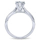 14K White Gold Solitaire 14K White Gold Engagement Ring ER11831R3W4Jjj