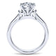 Engagement Ring 14k White Gold Solitaire