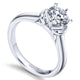 Engagement Ring 14k White Gold Solitaire