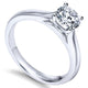 Engagement Ring 14k White Gold Solitaire