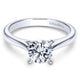 Engagement Ring 14k White Gold Solitaire