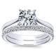Engagement Ring 14k White Gold Solitaire