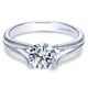 Engagement Ring 14k White Gold Solitaire