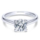 Engagement Ring 14k White Gold Solitaire