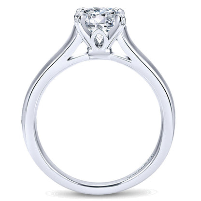 Engagement Ring 14k White Gold Solitaire