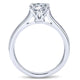 Engagement Ring 14k White Gold Solitaire