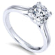 Engagement Ring 14k White Gold Solitaire