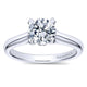 Engagement Ring 14k White Gold Solitaire