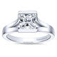 Engagement Ring 14k White Gold Solitaire