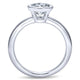 Engagement Ring 14k White Gold Solitaire