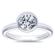Engagement Ring 14k White Gold Solitaire