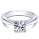 Engagement Ring 14k White Gold Solitaire