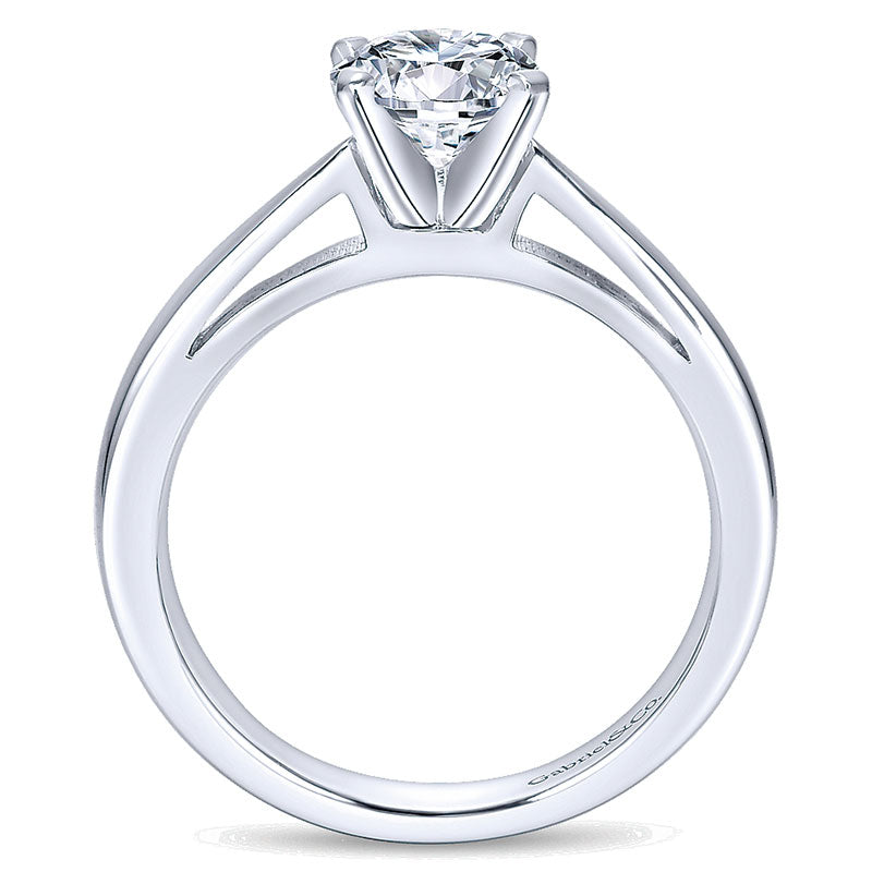 Engagement Ring 14k White Gold Solitaire