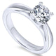Engagement Ring 14k White Gold Solitaire