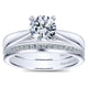 Engagement Ring 14k White Gold Solitaire