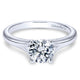 Engagement Ring 14k White Gold Solitaire