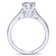 Engagement Ring 14k White Gold Solitaire