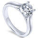 Engagement Ring 14k White Gold Solitaire