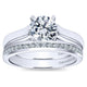 Engagement Ring 14k White Gold Solitaire