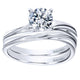Engagement Ring 14k White Gold Solitaire