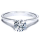 Engagement Ring 14k White Gold Solitaire