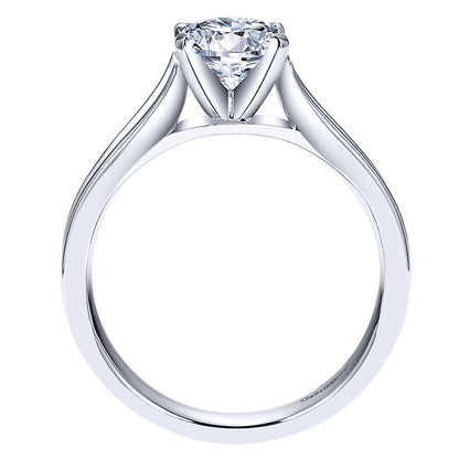 Engagement Ring 14k White Gold Solitaire