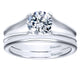 Engagement Ring 14k White Gold Solitaire