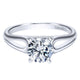 Engagement Ring 14k White Gold Solitaire
