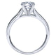 Engagement Ring 14k White Gold Solitaire