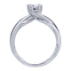 Engagement Ring 14k White Gold Solitaire