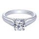 Engagement Ring 14k White Gold Straight